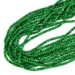 Jadeit zielony cieniowany oponka fasetowana ok. 2x3mm