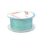 Sznurek do makramy pastelowy błękitny ok. 0,4mm [szpula ok. 60m] 