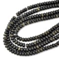 Obsydian złocisty oponka gładka ok. 8,5x5mm