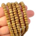 Jaspis drzewny oponka gładka ok. 6,5x4mm