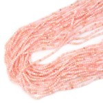 Opal różowy kula fasetowana ok. 2mm  