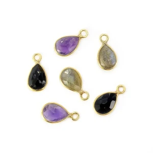 Mix ok. 13x7mm [zawieszka, srebro pozłacane 925] zestaw