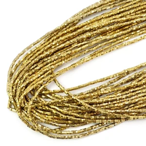 Hematyt jasne złoto nakrętka ok. 2x1mm 