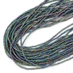 Hematyt wielokolorowy kula matowa fasetowana ok. 2mm