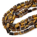 Tygrysie oko walec nieregularny ok. 9-14x6-8mm