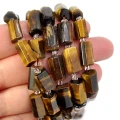Tygrysie oko walec nieregularny ok. 9-14x6-8mm