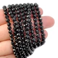 Spinel czarny kula fasetowana ok. 4,3mm