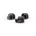 Czaszka czarna z czarnymi cyrkoniami 13x10x7mm [przekładka, metal]