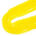 Cyrkonia szklana żółta kula fasetowana ok. 2mm 