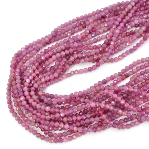 Rubin kula fasetowana ok. 3,3mm