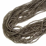 Kwarc dymny kula fasetowana ok. 2,3mm
