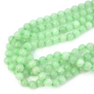 Jadeit miętowy szklisty kula gładka ok. 10mm