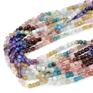 Mix kostka fasetowana ok. 4,5x4,5mm
