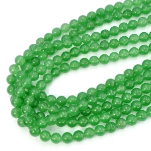 Jadeit zielony szklisty kula gładka ok. 8mm
