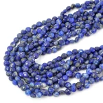 Lapis Lazuli moneta fasetowana ok. 6mm