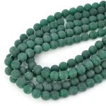 Jadeit ciemny zielony kula matowa ok. 10mm