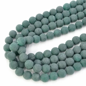 Jadeit ciemny zielony kula matowa ok. 12mm