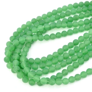 Jadeit zielony kula matowa ok. 8mm