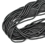 Hematyt czarny oponka gładka obła ok. 3x1mm
