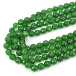 Jadeit zielony kula fasetowana ok. 10mm