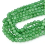 Jadeit zielony 2 kula fasetowana ok. 8mm