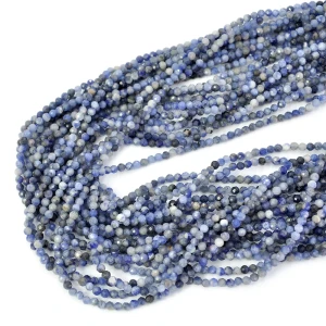 Sodalit jasny kula fasetowana ok. 2,7mm 