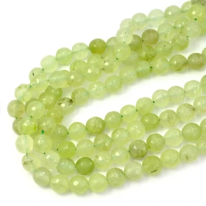 Jadeit zielony kwarcowy kula fasetowana ok. 10mm