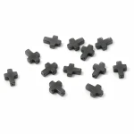 Hematyt krzyż czarny ok. 6x8mm [przekładka]
