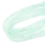 Jadeit miętowy szklisty kula matowa ok. 8mm