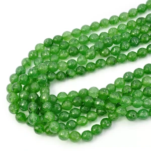 Jadeit jasny zielony kula fasetowana ok. 8mm