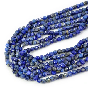 Lapis lazuli kostka fasetowana ok. 5x5mm