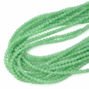 Jadeit seledynowy kula matowa ok. 4mm