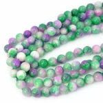 Jadeit zielono fioletowy kula gładka ok. 10mm 