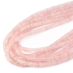 Kwarc różowy talarek ok. 6x3mm