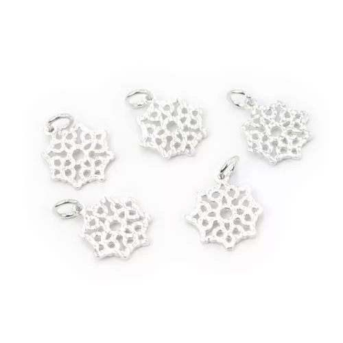 Śnieżynka ok. 17x13mm [zawieszka, srebro 925]