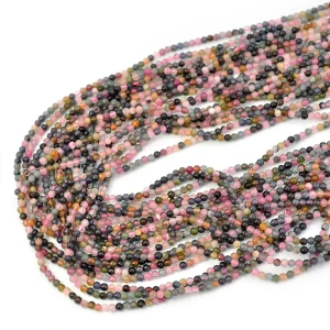 Turmalin wielokolorowy kula gładka ok. 2,3mm 