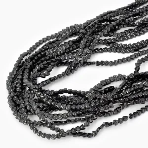 Hematyt czarny serce wypukłe ok. 4x4mm 