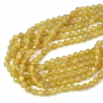 Apatyt żółty kula diamentowy szlif ok. 6mm