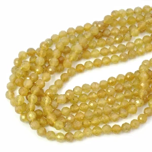 Apatyt żółty kula diamentowy szlif ok. 6mm