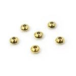 Dysk ufo złoty PVD ok. 6x3,5mm [przekładka, stal szlachetna] 6szt.