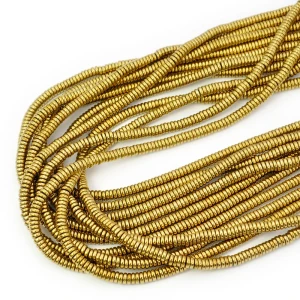 Hematyt złoty gładka oponka ok. 4x1mm