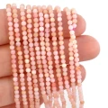 Opal różowy kula fasetowana ok. 2,5mm