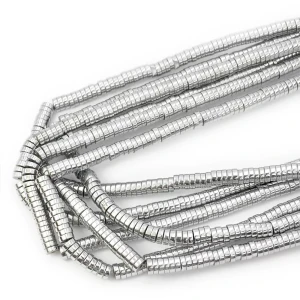 Hematyt srebrny talarek ok. 6x2mm