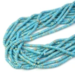 Jaspis cesarski syntetyczny niebieski talarek ok. 4,3x2mm