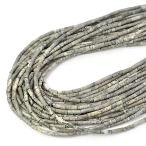 Jaspis szary średni patyczek ok. 3x10mm 