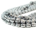 Budda hematyt srebrny 10x8,5x7mm [sznur 40cm]
