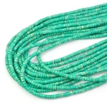 Jaspis cesarski syntetyczny lazurowy talarek ok. 4,5x2-3mm