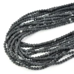 Agat czarny kula matowa ok. 4mm