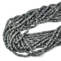Jaspis cesarski syntetyczny szaro czarny talarek ok. 4,5x2-3mm