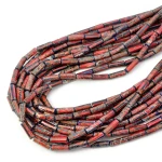Jaspis cesarski czerwony z niebieskim patyczek ok. 4x13mm